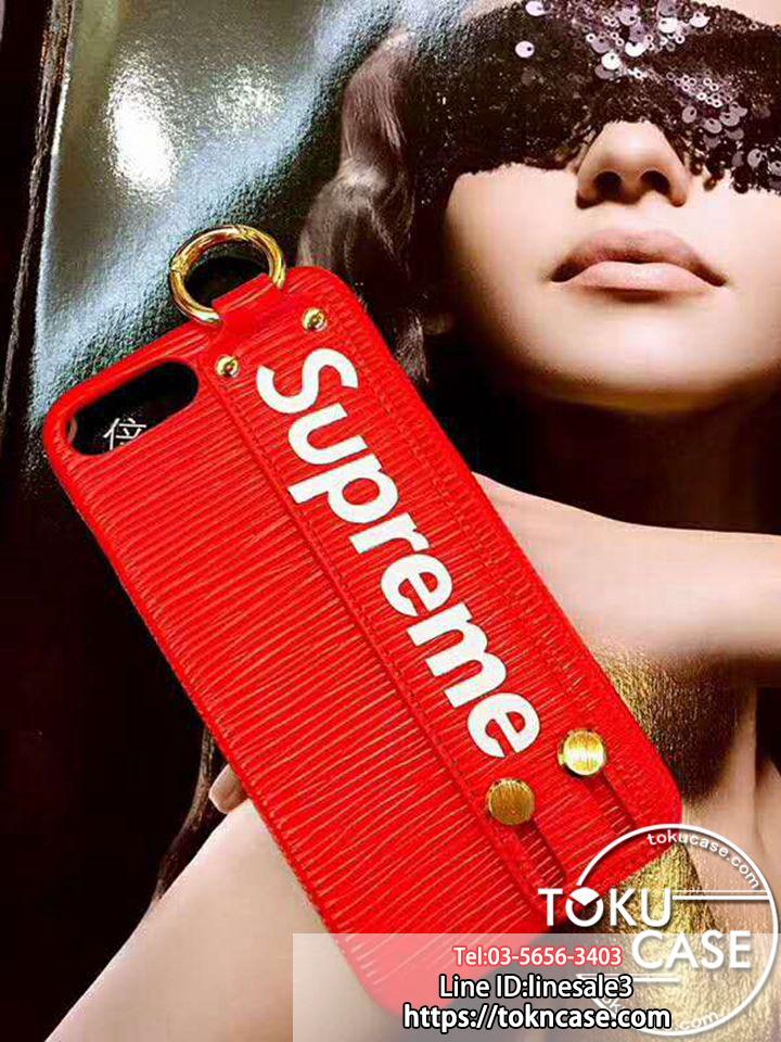 supreme アイフォン8plusケース ジャケット レザー