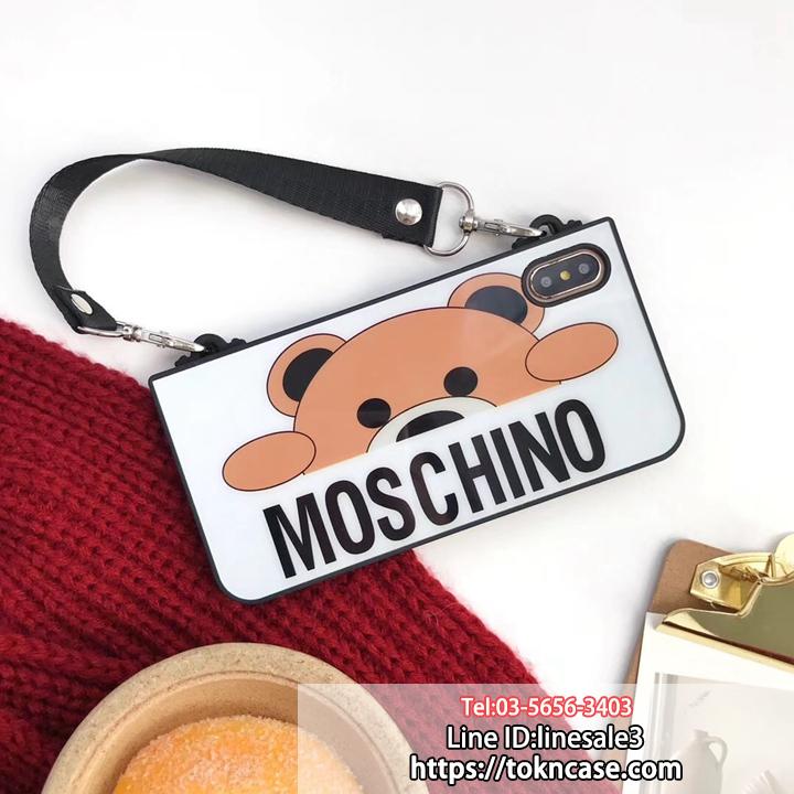 Moschino iPhoneXS/X カバー ショルダーバッグ型