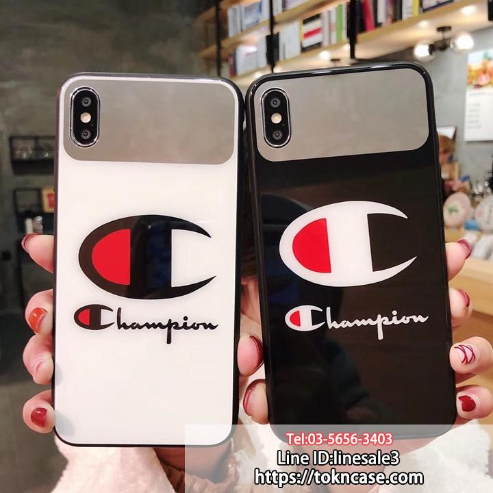 champion iphone12/11 カバー 鏡付き