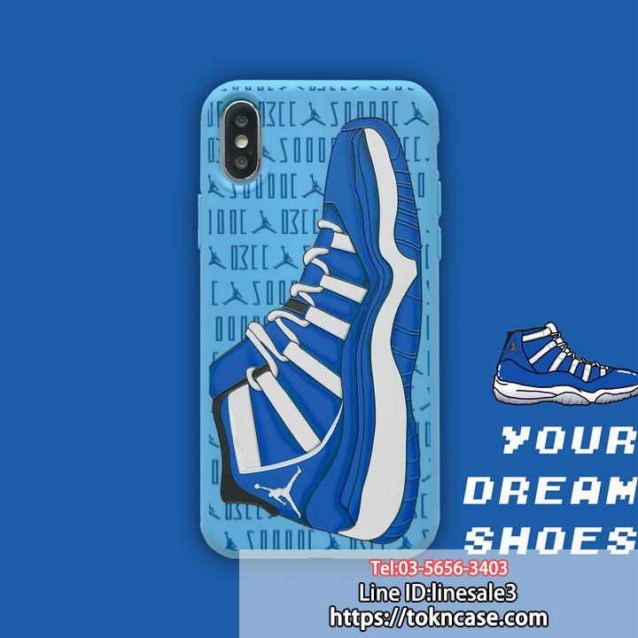iPhoneXRケース Air Jordan 靴模様