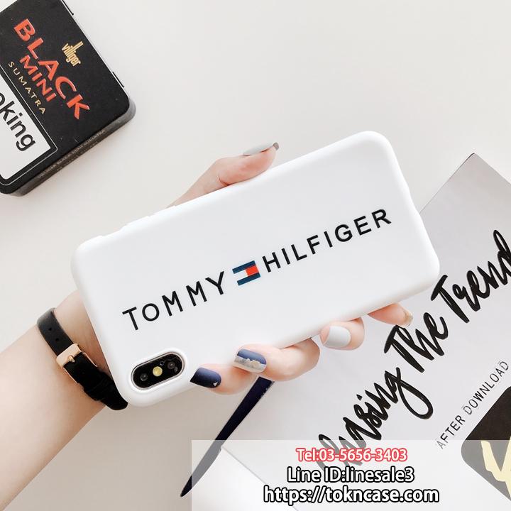 Tommy ロゴプリント iphonexsケース ブランド