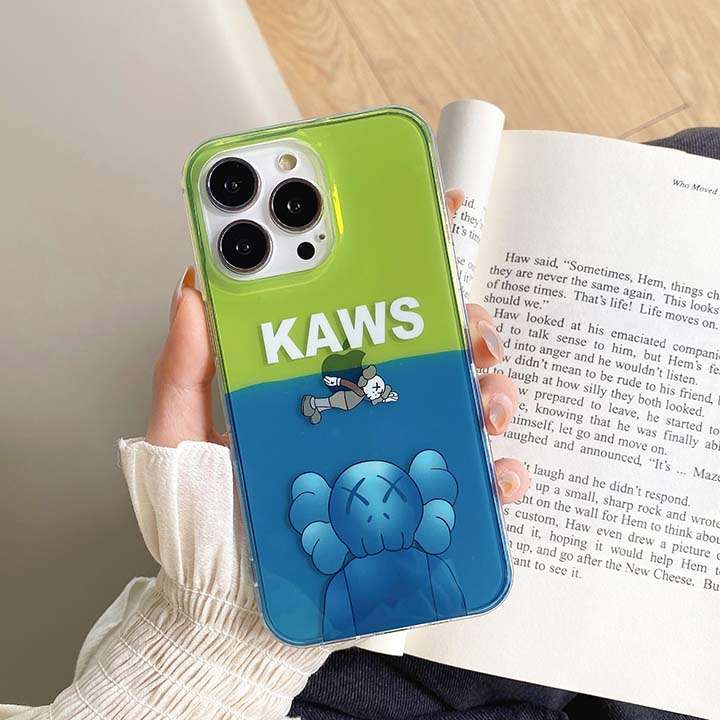 kawsスマホケースブランド字母プリントiPhone 14プロマックス