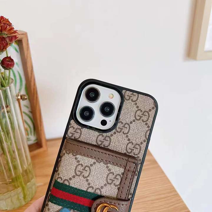 Gucci iphone11プロマックスケースレザー